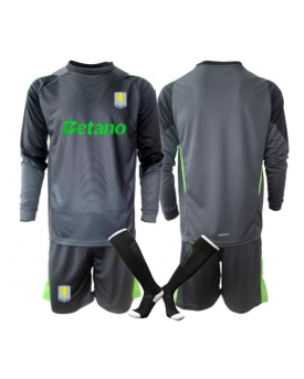 Aston Villa Portiere Maglia Gara Casa Repliche 2025-26 Bambino Maniche Lunghe Aston Villa Portiere Maglia Gara Casa Repliche 2025-26 Bambino Maniche Lunghe